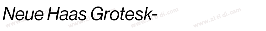 Neue Haas Grotesk字体转换